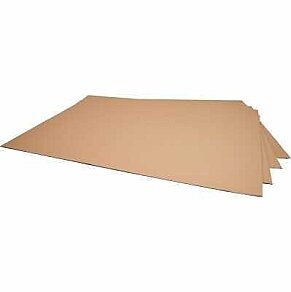 100x120cm Corrugated Cardboard - Single Flute - Testliner - 5 Pieces - 1