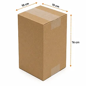 10x10x16cm Koli - 0,5 Desi Koli - Tek Oluklu Koli - Kraft - Kolici (1)