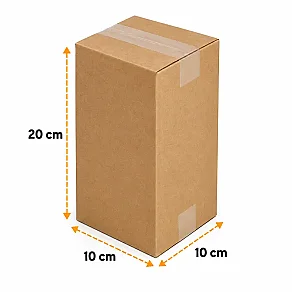 10x10x20cm Koli - 0,7 Desi Koli - Tek Oluklu Koli - Kraft - 3