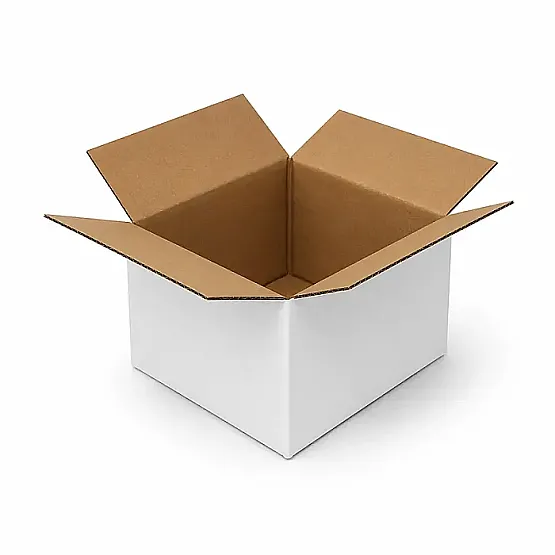 10x6x5cm Koli - 0,1 Desi Koli - Tek Oluklu Koli - Beyaz - 2