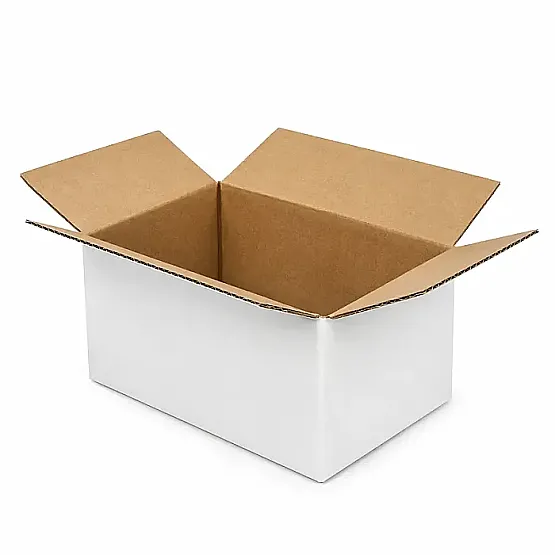 10x6x5cm Koli - 0,1 Desi Koli - Tek Oluklu Koli - Beyaz - 1