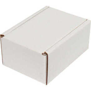 10x7x4,5cm Kilitli Kutu - 0,1 Desi Kutu - Tek Oluklu Kutu - Beyaz - Kutu (1)