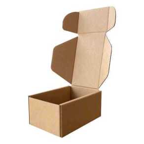 10x7x4,5cm Kilitli Kutu - 0,1 Desi Kutu - Tek Oluklu Kutu - Kraft - Kutu