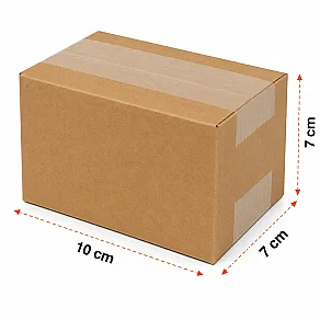 10x7x7cm Koli - 0,2 Desi Koli - Tek Oluklu Koli - Kraft - Kolici (1)
