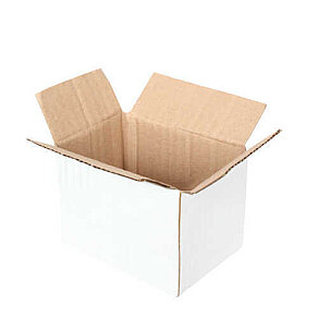 10x7x7cm White Double Wall Cardboard Box - Kolici