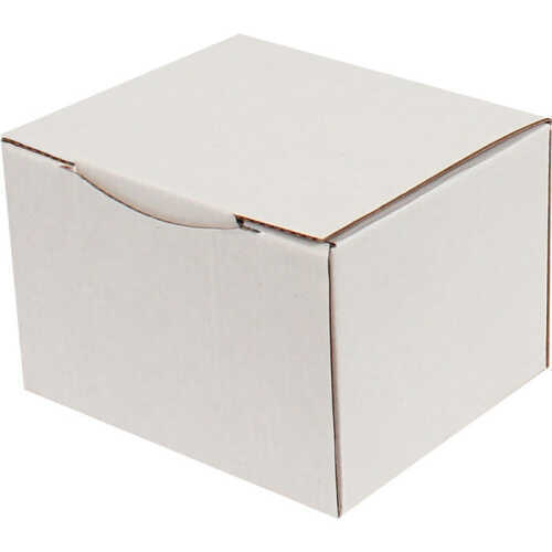 12,5x10,5x8cm Kilitli Kutu - 0,4 Desi Kutu - Tek Oluklu Kutu - Beyaz - 2