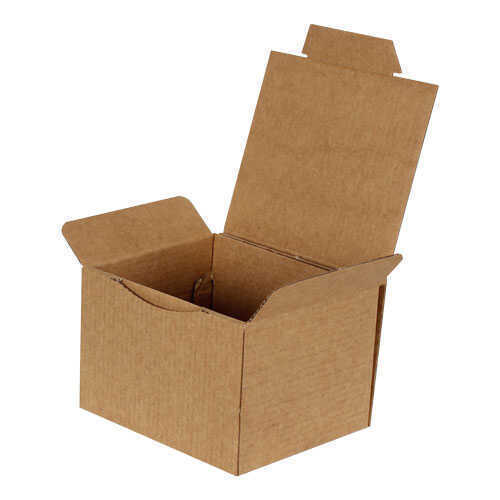 12,5x10,5x8cm Kilitli Kutu - 0,4 Desi Kutu- Tek Oluklu Kutu - Kraft - 1
