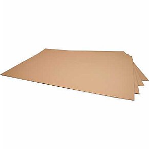 124x80 cm E Flute Corrugated Cardboard Sheets 25 Pieces - Kolici