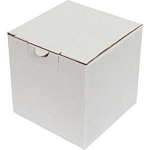 12x10x10.5 cm White Locking Box - 0.4 Desi Box - Kutu (1)