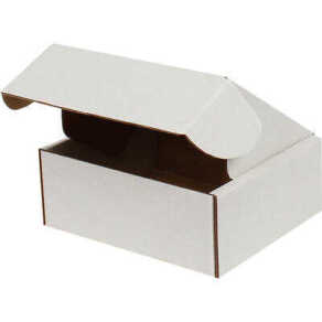 12x10x4,5cm Kilitli Kutu - 0,2 Desi Kutu - Tek Oluklu - Beyaz - Kutu