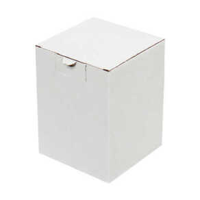 12x12x16cm Kilitli Kutu - 0,4 Desi Kutu- Tek Oluklu Kutu - Beyaz - Kutu (1)