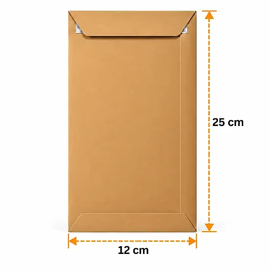 12x25cm Kraft Zarf - 25 Adet - 3