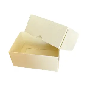 13*10*6cm Krem Renkli Kutu - 0,3 Desi Kutu - 1