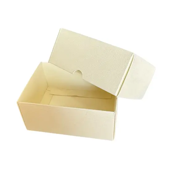 13*10*6cm Krem Renkli Kutu - 0,3 Desi Kutu - 1