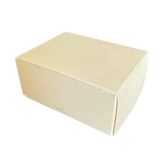 13*10*6cm Krem Renkli Kutu - 0,3 Desi Kutu - 3