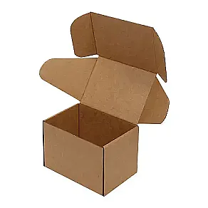 13x6x6cm Lockable Box - 0.16 Desi Box - Kraft - 1