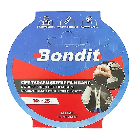 14mm x 25 Metre Çift Taraflı Film Bant - 2