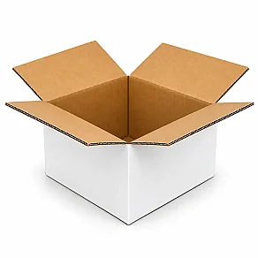 14x14x7cm Koli - 0,5 Desi Koli - Çift Oluklu Koli - Beyaz - 1