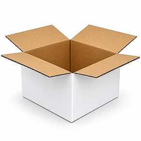 14x14x7cm Koli - 0,5 Desi Koli - Çift Oluklu Koli - Beyaz - 3
