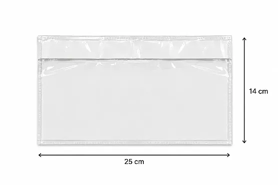 14x25cm Yapışkanlı Fatura Cebi - 250 Adet - 1
