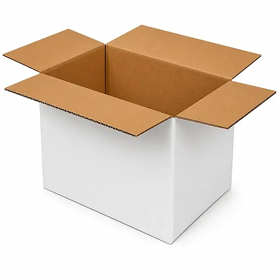 15x10x10cm Koli - 0,5 Desi Koli - Tek Oluklu Koli - Beyaz - 1