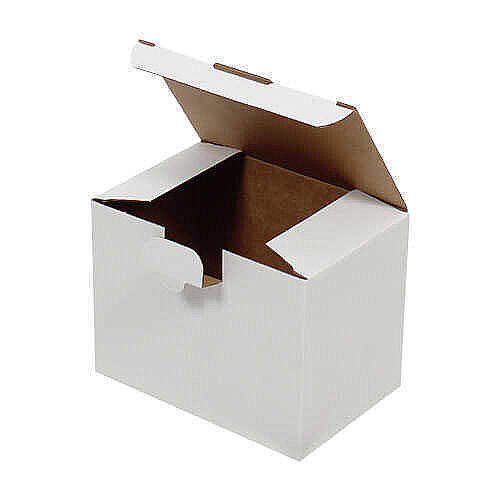 15x10x11cm Kutu - 0,5 Desi Kutu - Kilitli Kutu - Beyaz - 1