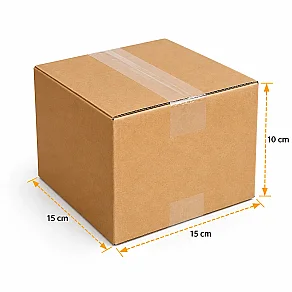 15x15x10cm Koli - 0,8 Desi Koli - Çift Oluklu Koli - 3
