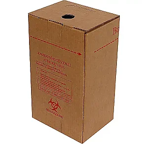 17x13x28,5cm Enjektör Güvenli Atık Kutusu - Kraft - 5