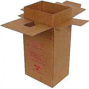 17x13x28,5cm Enjektör Güvenli Atık Kutusu - Kraft - Kutu (1)