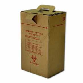 17x13x28,5cm Enjektör Güvenli Atık Kutusu - Kraft - Kutu