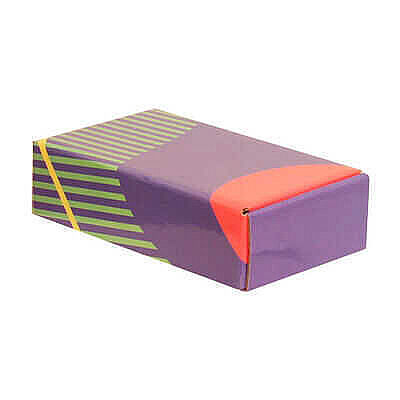 18x10x4,5cm Kutu - 0,3 Desi Kutu - Desenli Kutu - Lacivert-Bordo-Yeşil - 3