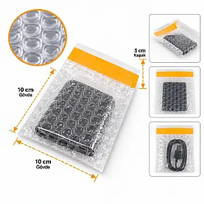 10x10+5cm Balonlu Torba - Bantlı - Kolicim (1)