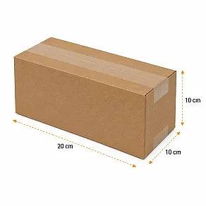 20x10x10cm Koli - 0,7 Desi Koli - Tek Oluklu Koli - Kraft - 3