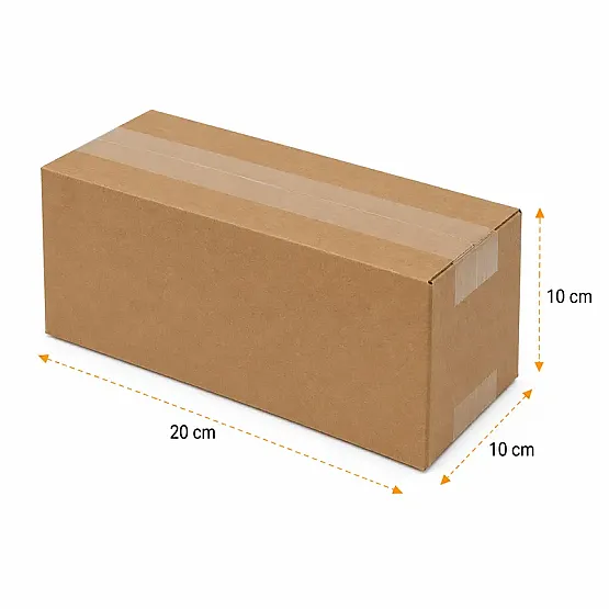 20x10x10cm Koli - 0,7 Desi Koli - Tek Oluklu Koli - Kraft - 3