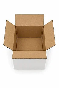 20x15x10cm Koli - 1 Desi Koli - Tek Oluklu Koli - Beyaz - 3