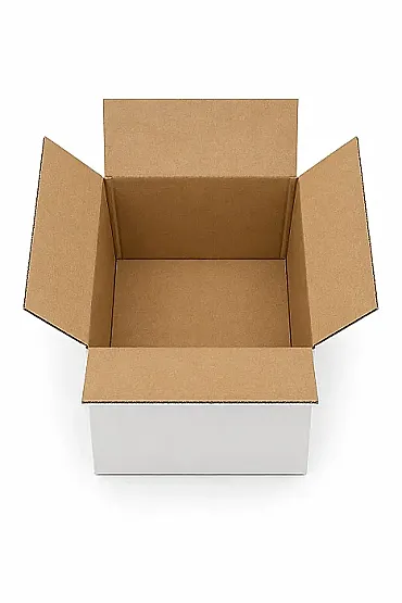 20x15x10cm Koli - 1 Desi Koli - Tek Oluklu Koli - Beyaz - 3