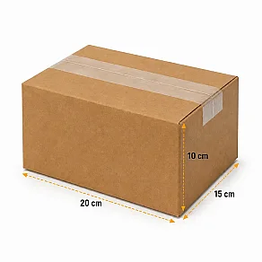 20x15x10cm Koli - 1 Desi Koli - Tek Oluklu Koli - Kraft - Kolici (1)
