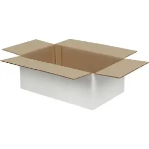 20x15x10cm Koli - 1 Desi Koli - Tek Oluklu Koli - Beyaz - 1