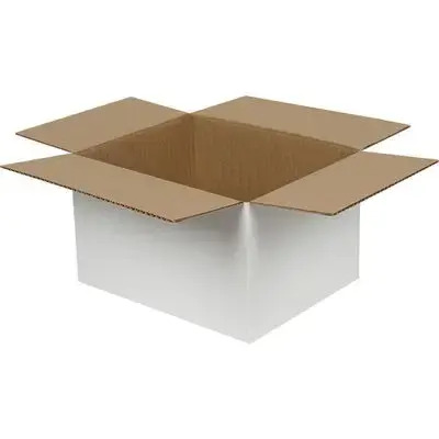 21x12x14cm Koli - 1,2 Desi Koli - Tek Oluklu Koli - Beyaz - Kolici