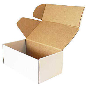 22,5x12x8cm Kutu - 0,7 Desi Kutu - Kilitli Kutu - Beyaz - Kutu