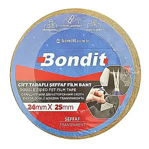 24mm x 25 Metre Çift Taraflı Film Bant - 3