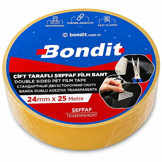24mm x 25 Metre Çift Taraflı Film Bant - 2