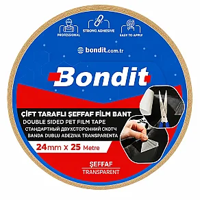 24mm x 25 Metre Çift Taraflı Film Bant - 3
