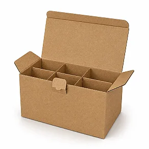 25x17x17cm Seperatörlü Uzun Bardak Kolisi - Kraft - 1