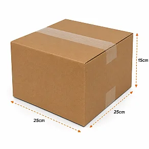 25x25x15cm Koli - 3 Desi Koli - Çift Oluklu Koli - Kolicim (1)