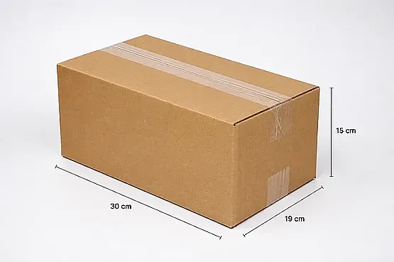 30x19x15cm Koli - 3 Desi Koli - Çift Oluklu Koli - Gramajlı Kraft - 2