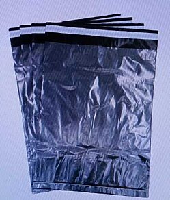 30x37+5 cm Clear Black Mailer Bags - 100 Pieces - Kolimarket