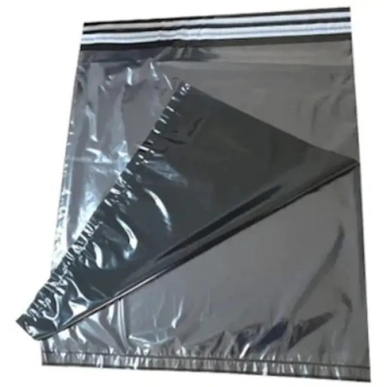 32x40+5cm Pocketless Transparent Black Cargo Bag - 100 Pieces - Kolimarket