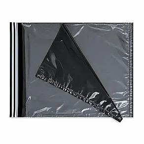 32x40+5cm Pocketless Transparent Black Cargo Bag - 100 Pieces - 1