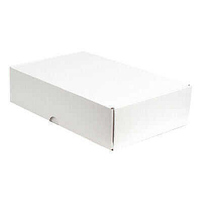 33.5x33.5x8 cm White Locking Box - 3